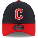 petten-gebogen-marineblauw-verstelbaar-9forty-the-league-van-cleveland-guardians-mlb-van-new-era