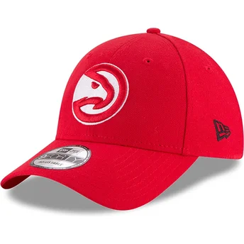 Petten gebogen rood verstelbaar 9FORTY The League van Atlanta Hawks NBA van New Era