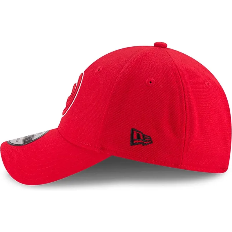 petten-gebogen-rood-verstelbaar-9forty-the-league-van-atlanta-hawks-nba-van-new-era