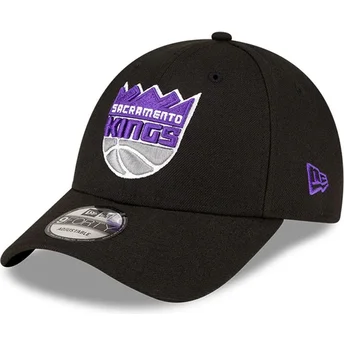 Petten gebogen zwart verstelbaar 9FORTY The League van Sacramento Kings NBA van New Era