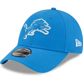 Petten gebogen blauw verstelbaar 9FORTY The League van Detroit Lions NFL van New Era