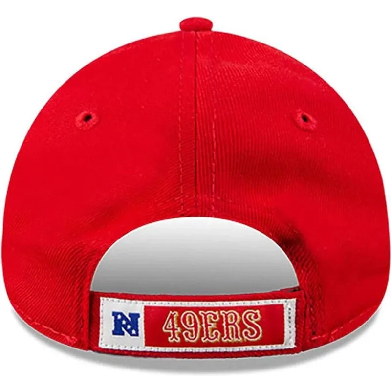 petten-gebogen-rood-verstelbaar-voor-kinderen-9forty-the-league-van-san-francisco-49ers-nfl-van-new-era