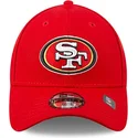 petten-gebogen-rood-verstelbaar-voor-kinderen-9forty-the-league-van-san-francisco-49ers-nfl-van-new-era