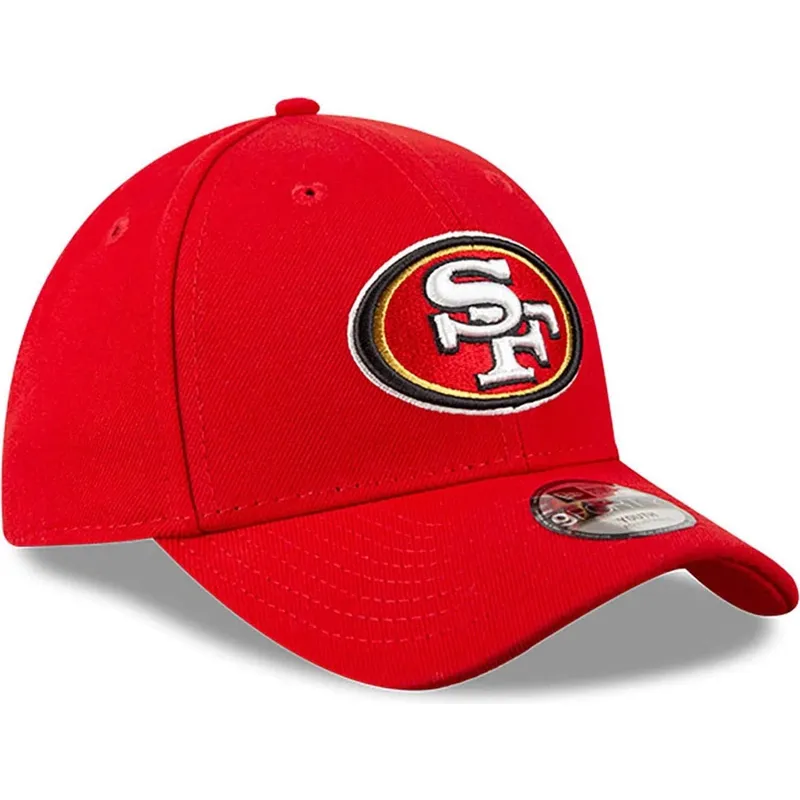petten-gebogen-rood-verstelbaar-voor-kinderen-9forty-the-league-van-san-francisco-49ers-nfl-van-new-era