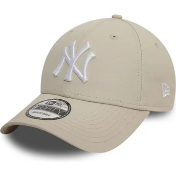 Petten gebogen beige verstelbaar 9FORTY League Essential van New York Yankees MLB van New Era