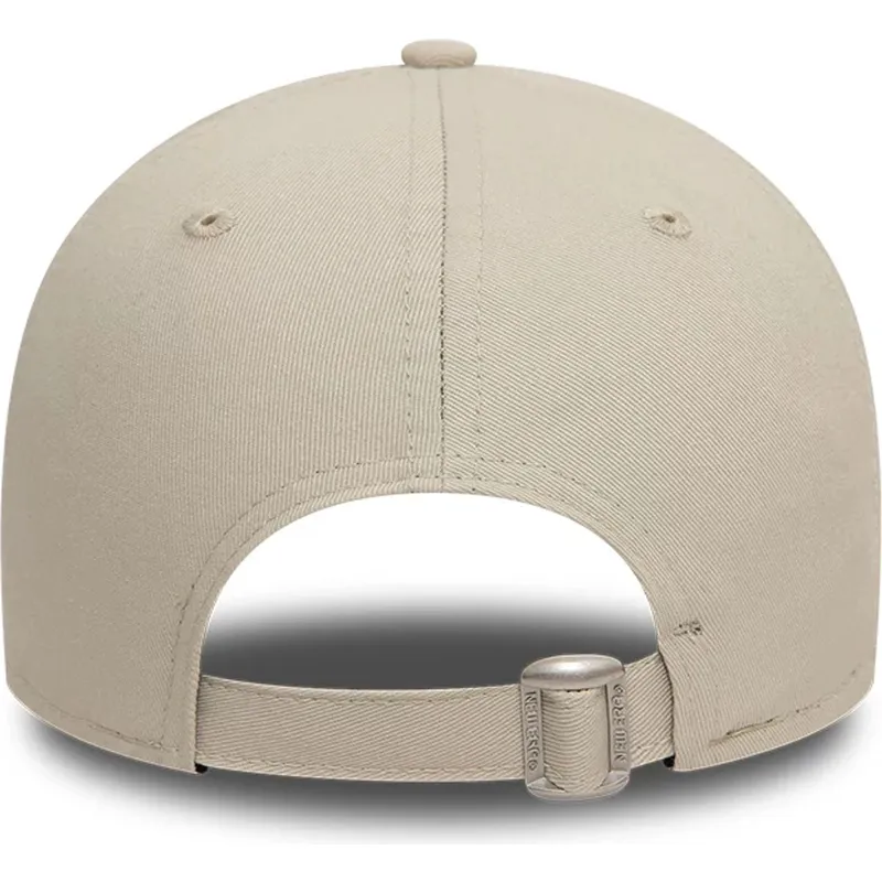 petten-gebogen-beige-verstelbaar-9forty-league-essential-van-new-york-yankees-mlb-van-new-era