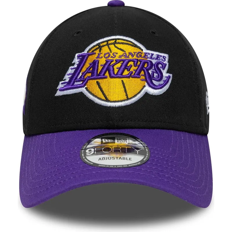 petten-gebogen-zwart-verstelbaar-9forty-side-patch-van-los-angeles-lakers-nba-van-new-era petten-gebogen-zwart-verstelbaar-9forty-side-patch-van-los-angeles-lakers-nba-van-new-era