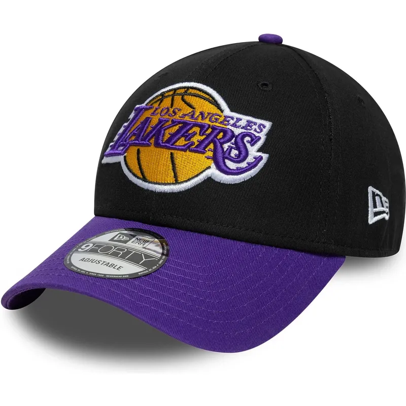 petten-gebogen-zwart-verstelbaar-9forty-side-patch-van-los-angeles-lakers-nba-van-new-era petten-gebogen-zwart-verstelbaar-9forty-side-patch-van-los-angeles-lakers-nba-van-new-era