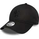 petten-gebogen-zwart-verstelbaar-9twenty-bow-back-van-new-york-yankees-mlb-van-new-era
