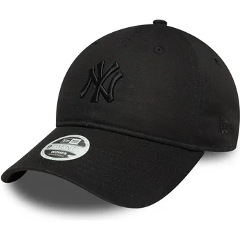 Petten gebogen zwart verstelbaar 9TWENTY Bow Back van New York Yankees MLB van New Era