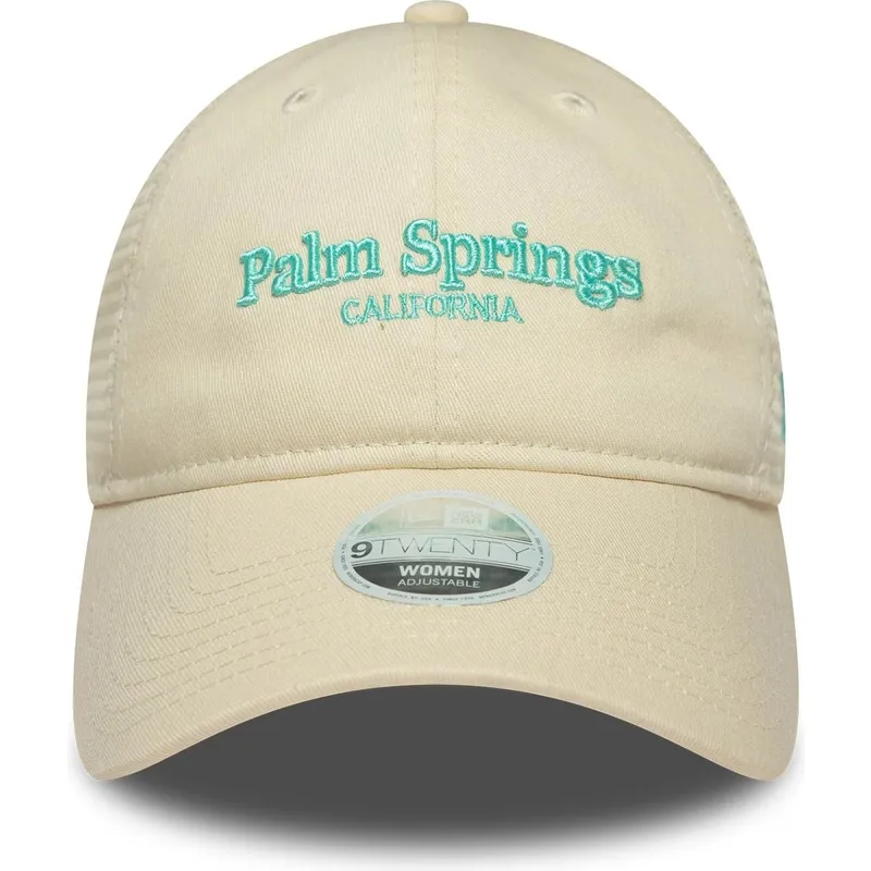 petten-gebogen-beige-verstelbaar-9twenty-city-van-palm-springs-steden-en-stranden-van-new-era