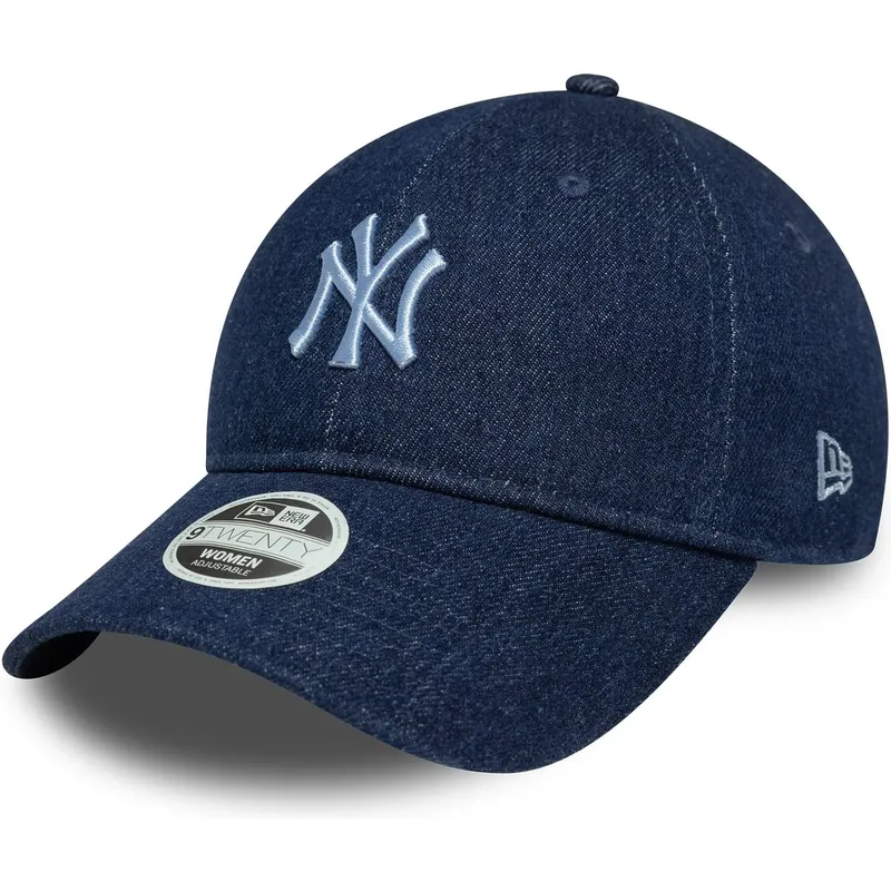 petten-gebogen-marineblauw-verstelbaar-9twenty-denim-van-new-york-yankees-mlb-van-new-era petten-gebogen-marineblauw-verstelbaar-9twenty-denim-van-new-york-yankees-mlb-van-new-era