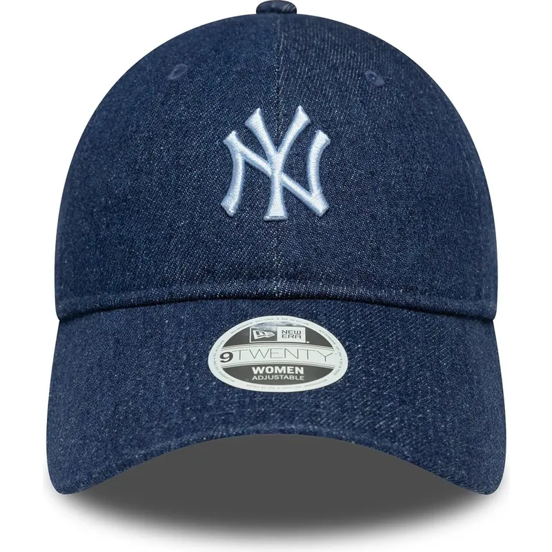 petten-gebogen-marineblauw-verstelbaar-9twenty-denim-van-new-york-yankees-mlb-van-new-era petten-gebogen-marineblauw-verstelbaar-9twenty-denim-van-new-york-yankees-mlb-van-new-era