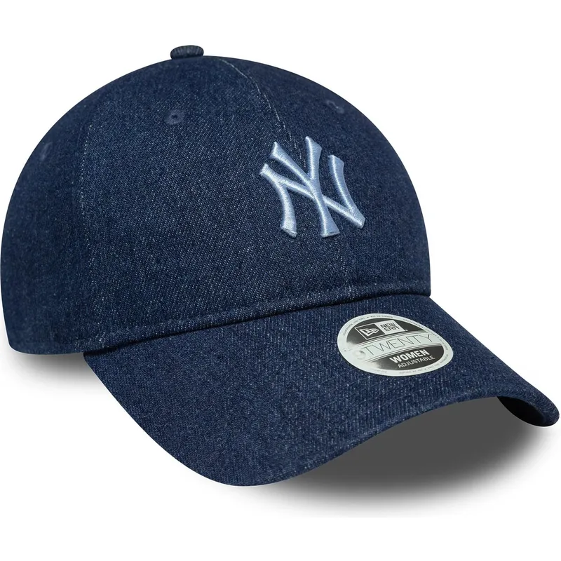 petten-gebogen-marineblauw-verstelbaar-9twenty-denim-van-new-york-yankees-mlb-van-new-era petten-gebogen-marineblauw-verstelbaar-9twenty-denim-van-new-york-yankees-mlb-van-new-era