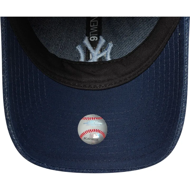 petten-gebogen-marineblauw-verstelbaar-9twenty-denim-van-new-york-yankees-mlb-van-new-era petten-gebogen-marineblauw-verstelbaar-9twenty-denim-van-new-york-yankees-mlb-van-new-era