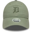 petten-gebogen-groen-verstelbaar-9twenty-linen-van-detroit-tigers-mlb-van-new-era
