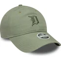 petten-gebogen-groen-verstelbaar-9twenty-linen-van-detroit-tigers-mlb-van-new-era