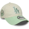 petten-gebogen-beige-verstelbaar-9twenty-world-series-cooperstown-van-los-angeles-dodgers-mlb-van-new-era