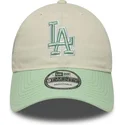 petten-gebogen-beige-verstelbaar-9twenty-world-series-cooperstown-van-los-angeles-dodgers-mlb-van-new-era