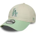 petten-gebogen-beige-verstelbaar-9twenty-world-series-cooperstown-van-los-angeles-dodgers-mlb-van-new-era