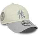 petten-gebogen-beige-verstelbaar-9twenty-world-series-cooperstown-van-new-york-yankees-mlb-van-new-era