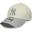 petten-gebogen-beige-verstelbaar-9twenty-world-series-cooperstown-van-new-york-yankees-mlb-van-new-era