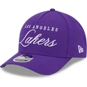 petten-gebogen-paars-snapback-9forty-m-crown-draft-2025-van-los-angeles-lakers-nba-van-new-era