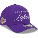petten-gebogen-paars-snapback-9forty-m-crown-draft-2025-van-los-angeles-lakers-nba-van-new-era