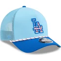 petten-gebogen-blauw-snapback-9forty-m-crown-a-frame-4th-july-van-los-angeles-dodgers-mlb-van-new-era