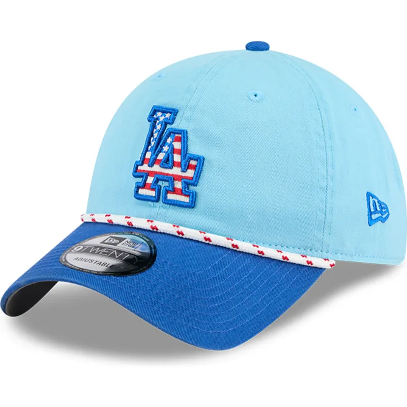 petten-gebogen-blauw-verstelbaar-9twenty-4th-july-van-los-angeles-dodgers-mlb-van-new-era