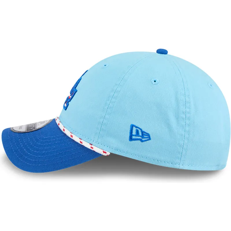 petten-gebogen-blauw-verstelbaar-9twenty-4th-july-van-los-angeles-dodgers-mlb-van-new-era