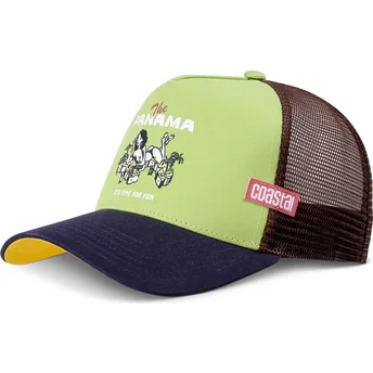 Petten gebogen meerkleurig snapback The Panama HFT van Coastal