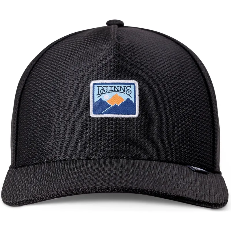 petten-gebogen-zwart-snapback-mountain-hft-perfo-van-djinns