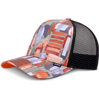 Petten gebogen meerkleurig snapback ShirtFab 2 HFT van Djinns