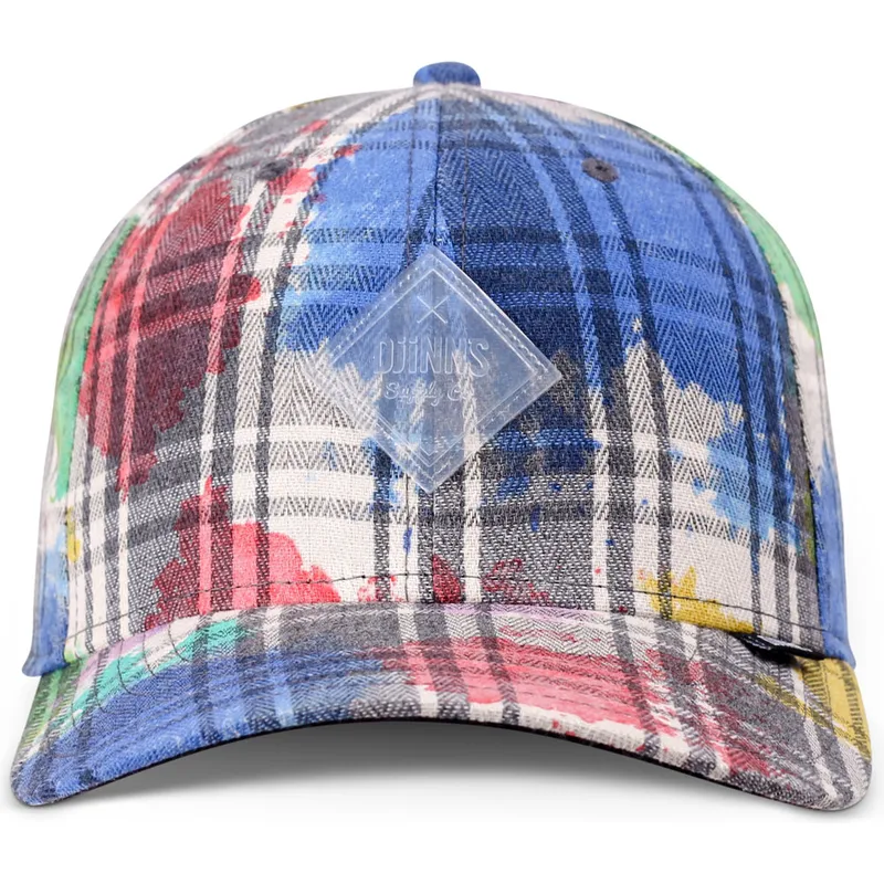 petten-gebogen-meerkleurig-snapback-6p-truefit-dirty-check-van-djinns petten-gebogen-meerkleurig-snapback-6p-truefit-dirty-check-van-djinns