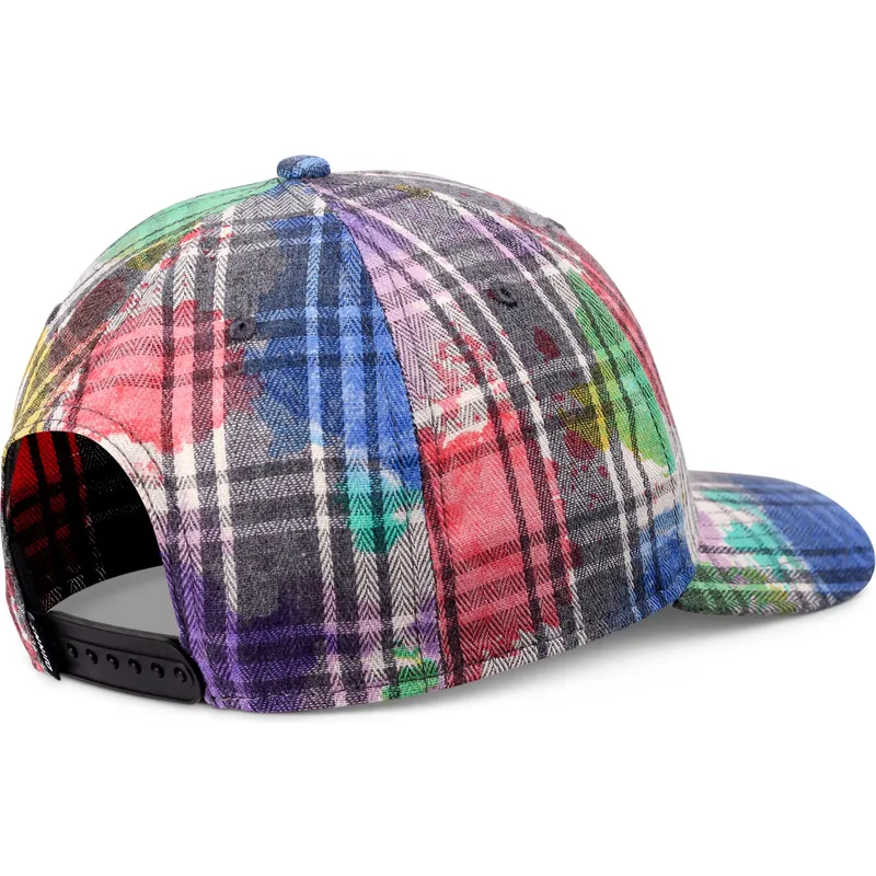 petten-gebogen-meerkleurig-snapback-6p-truefit-dirty-check-van-djinns petten-gebogen-meerkleurig-snapback-6p-truefit-dirty-check-van-djinns