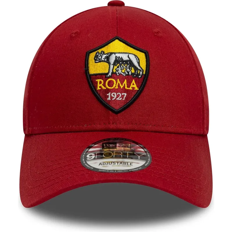 petten-gebogen-rood-verstelbaar-9forty-core-van-associazione-sportiva-roma-serie-a-van-new-era