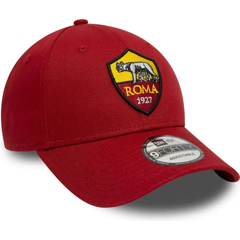 petten-gebogen-rood-verstelbaar-9forty-core-van-associazione-sportiva-roma-serie-a-van-new-era