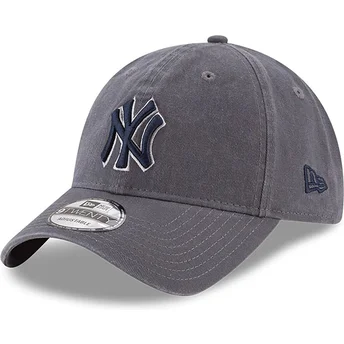 Petten gebogen grijs verstelbaar 9TWENTY Core Classics van New York Yankees MLB van New Era