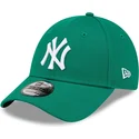 petten-gebogen-groen-verstelbaar-9forty-league-essential-van-new-york-yankees-mlb-van-new-era