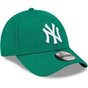 petten-gebogen-groen-verstelbaar-9forty-league-essential-van-new-york-yankees-mlb-van-new-era
