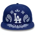 petten-plat-blauw-fitted-59fifty-paisley-van-los-angeles-dodgers-mlb-van-new-era