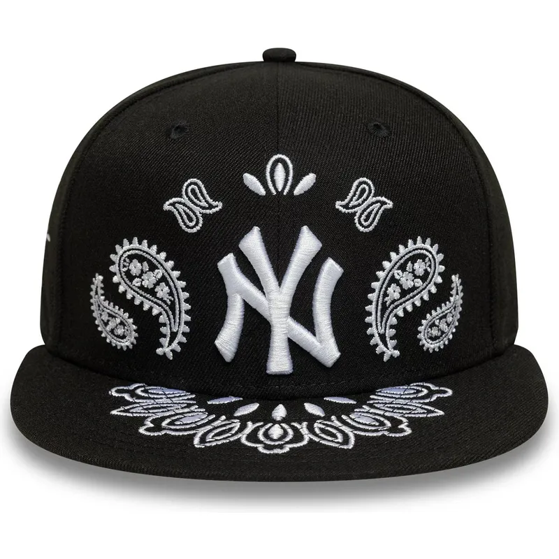 petten-plat-zwart-fitted-59fifty-paisley-van-new-york-yankees-mlb-van-new-era