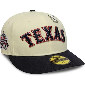 Petten gebogen beige fitted 59FIFTY All Star Game Pin van Texas Rangers MLB van New Era