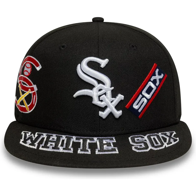 petten-plat-zwart-fitted-59fifty-all-over-van-chicago-white-sox-mlb-van-new-era
