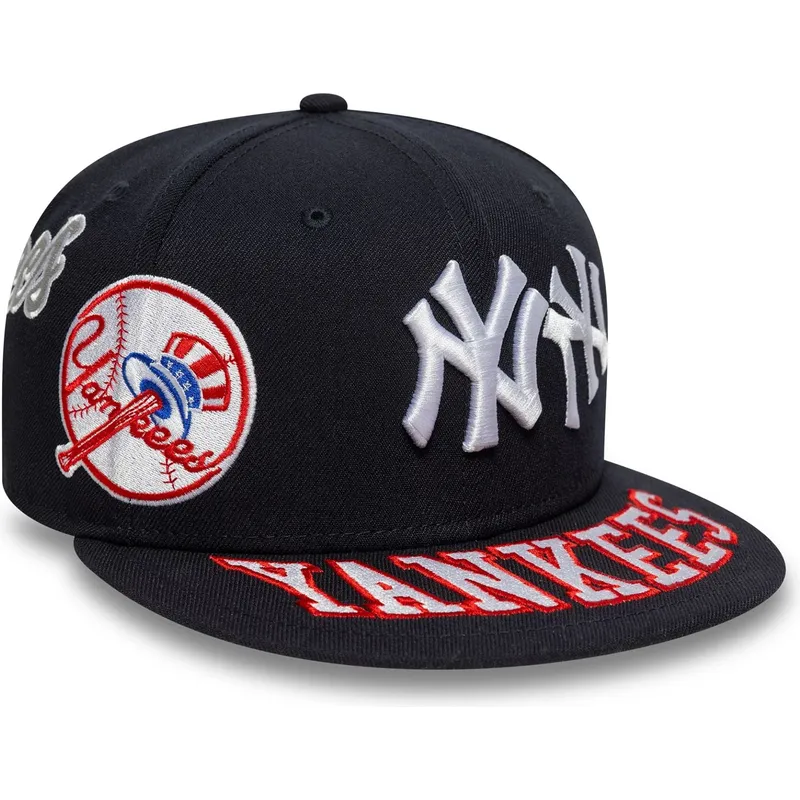 petten-plat-marineblauw-fitted-59fifty-all-over-van-new-york-yankees-mlb-van-new-era