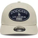 petten-gebogen-beige-snapback-9seventy-stretch-snap-patch-van-los-angeles-dodgers-mlb-van-new-era