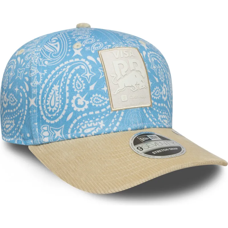 petten-gebogen-blauw-snapback-9seventy-stretch-snap-lifestyle-van-racing-bulls-f1-team-formula-1-van-new-era
