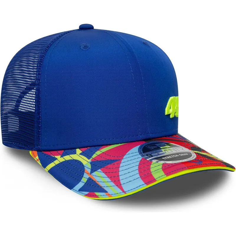 petten-gebogen-blauw-snapback-9seventy-stretch-snap-lifestyle-van-valentino-rossi-vr46-motogp-van-new-era