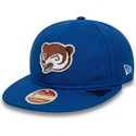 petten-plat-blauw-verstelbaar-9fifty-retro-crown-heritage-van-chicago-cubs-mlb-van-new-era